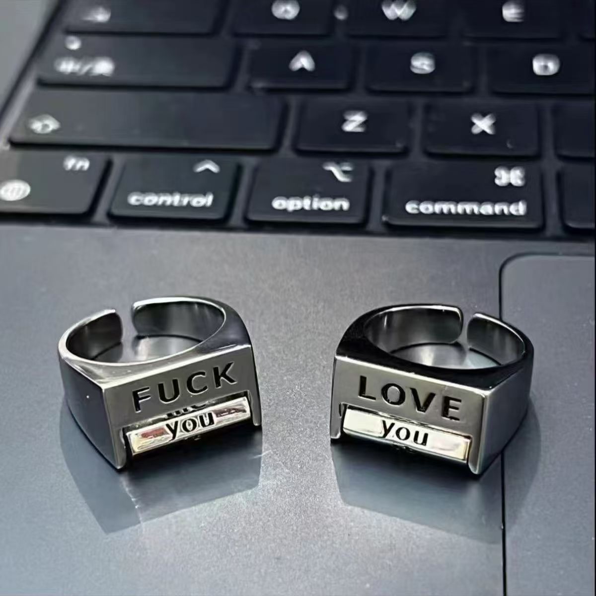 Fuck & Love Couple Rings